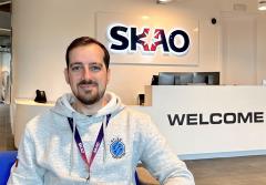 ATLAR CEO Hélder Ribeiro during a visit to the SKAO Global Headquarters