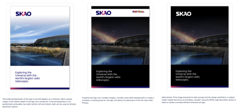 SKAO Logo use on backgrounds