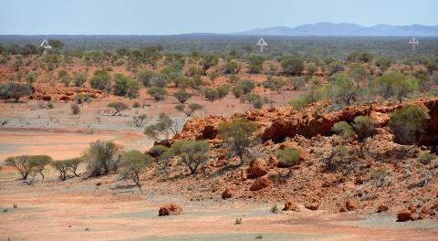 The landscape of Australia's Murchison shire