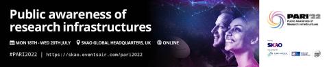 website banner for the Public Awareness of Research infrastructures conference