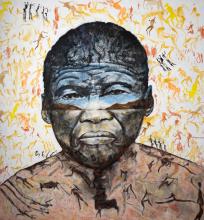 Portrait painting of Kabbo. 