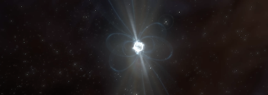 Artist impression of pulsar