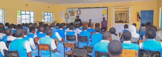 A class of students