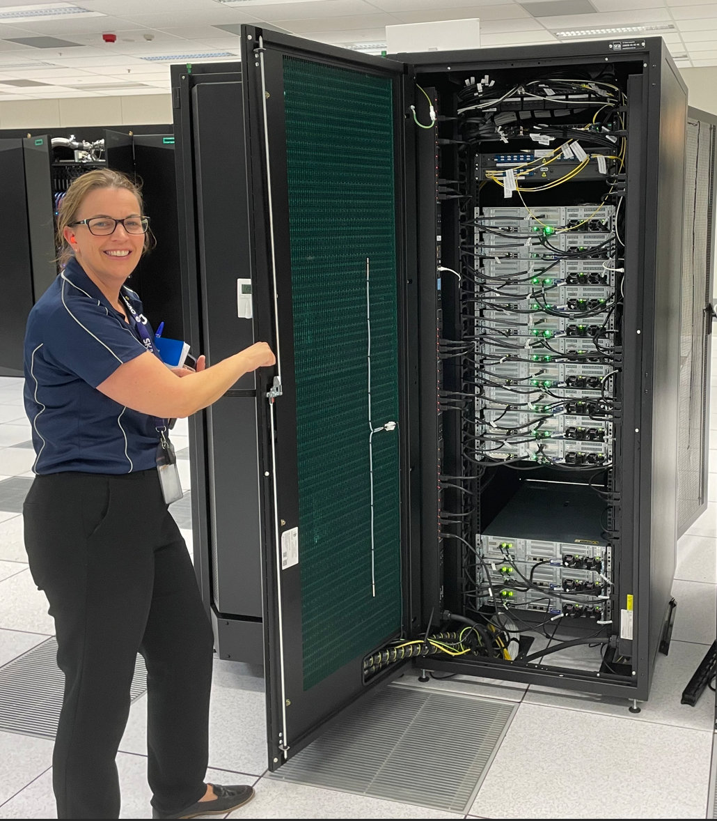 Image of Louisa Quartermaine, SKA-Low Site Reliability Engineering Manager for SKA-Low in Perth, Australia.