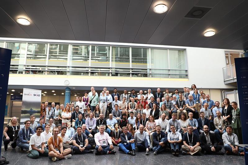 A group of about 70 people in the Swiss SKA days group photo