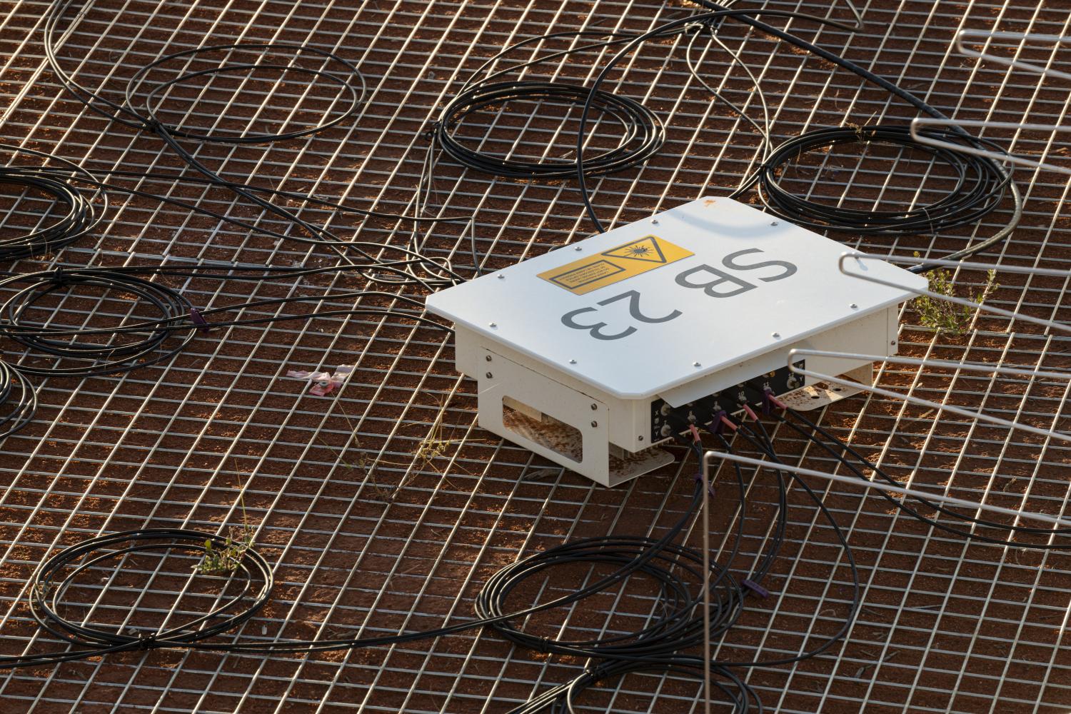 Picture of a smart box on an SKA-Low antenna station
